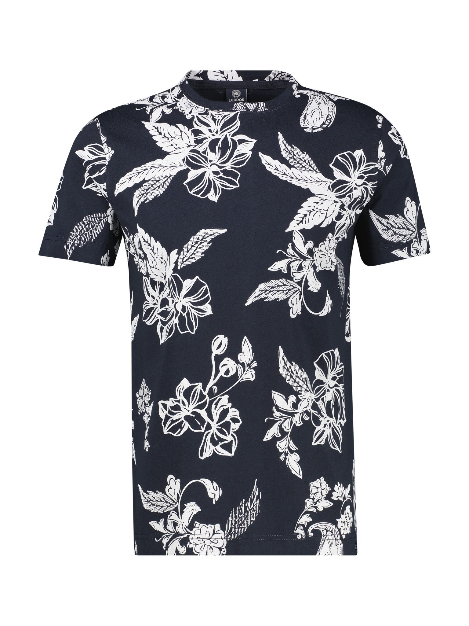 LERROS Kurzarmshirt mit floralem Allover-Print
