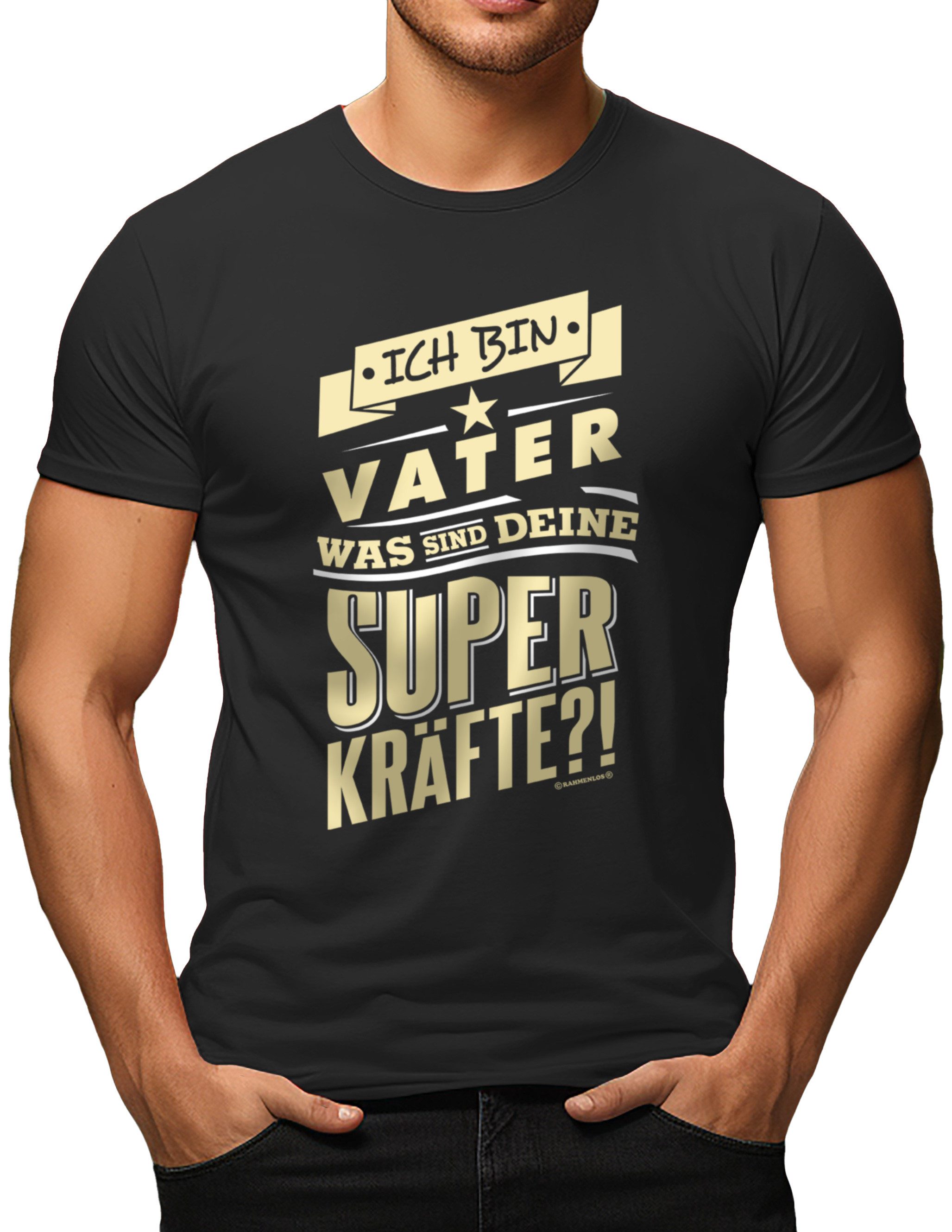 RAHMENLOS® T-Shirt zum Vatertag: Was sind deine Superkräfte