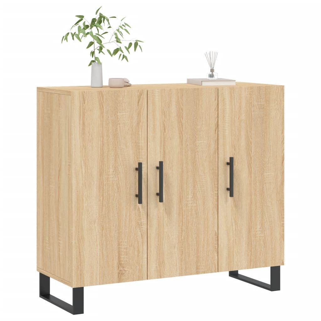 vidaXL Sideboard Sideboard Sonoma-Eiche 90x34x80 cm günstig online kaufen