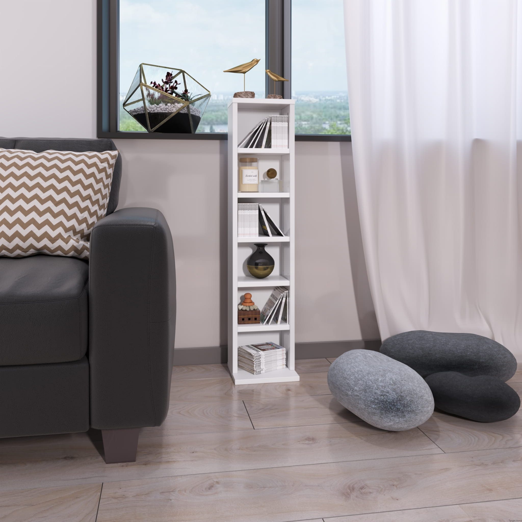 TARGET HOME CD-Regal Platzsparendes Aufbewahrungsregal für günstig online kaufen