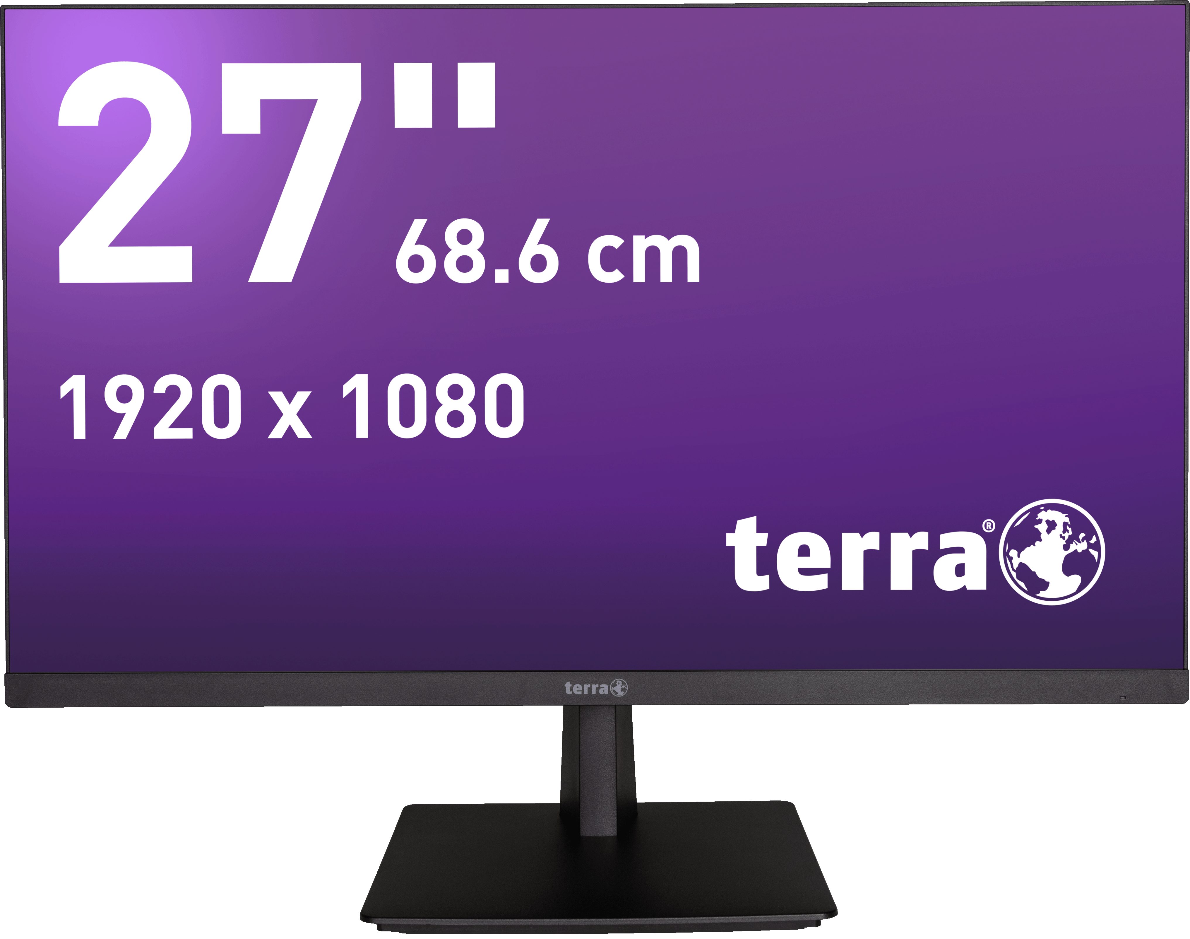 TERRA LCD/LED 2748W V3 schwarz HDMI/DP/USB-C GREENLINE PLUS LCD-Monitor (68,60 cm/27 ", 1920 x 1080 px, Full HD, 5 ms Reaktionszeit, 100 Hz, IPS, IPS Paneltechnologie, 100 Hz Bildwiederholrate, AMD FreeSync)