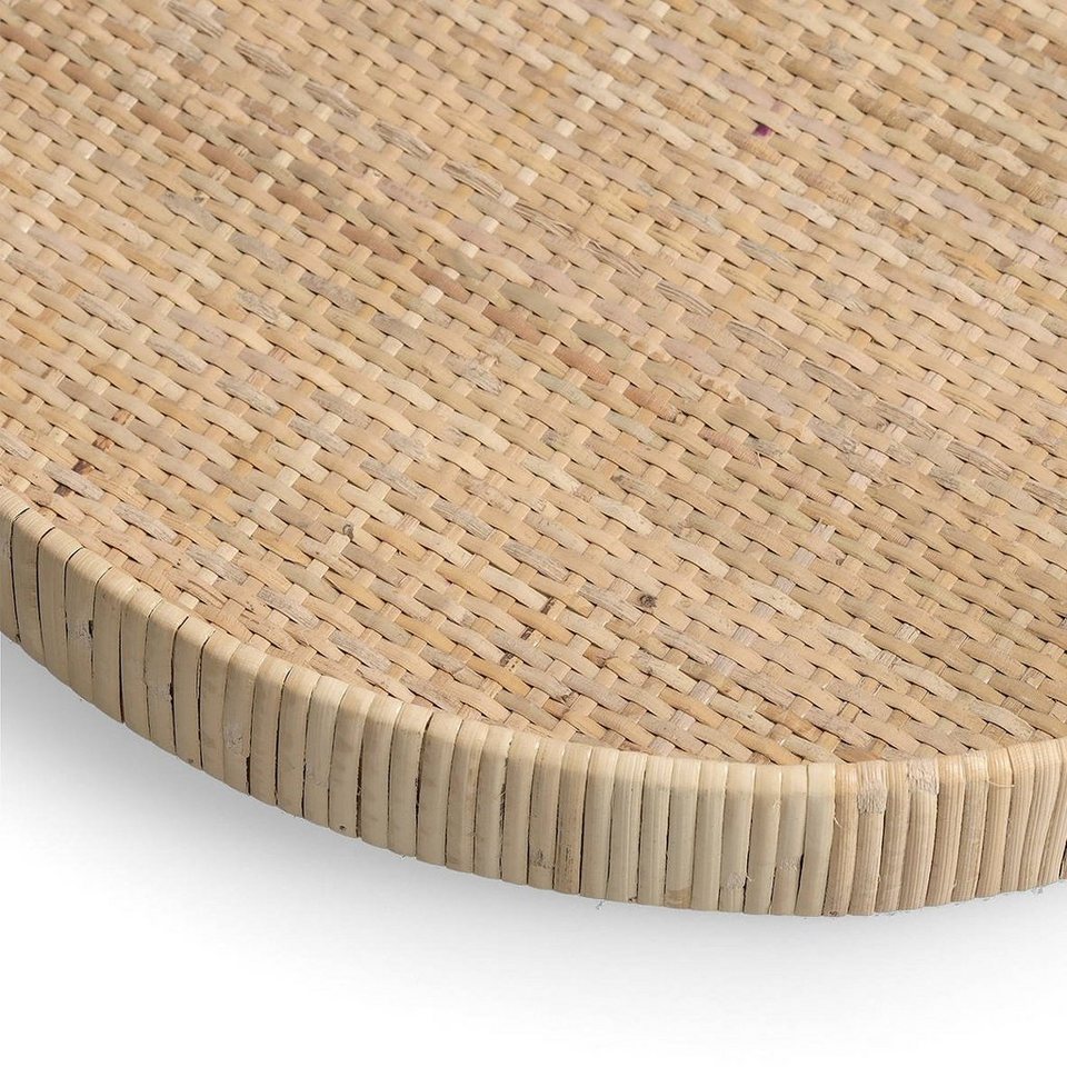 Zeller Present Tablett Nature, Rattan, (1-tlg), Ø 40 cm, Deutsche Marke:  Das Produkt stammt vom deutschen Hersteller ZELLER