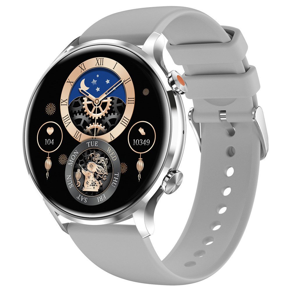 feinlux Smartwatch Damen Smartwatch (3.53 cm) Packung, Herren Fitness Tracker uhr mit Anruffunktion Smartwatch (1,39 Zoll), Armbanduhr für iOS Android
