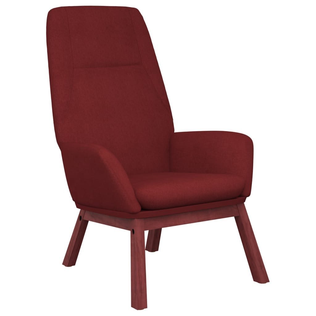 vidaXL Sessel Relaxsessel Weinrot Stoff (1-St) günstig online kaufen