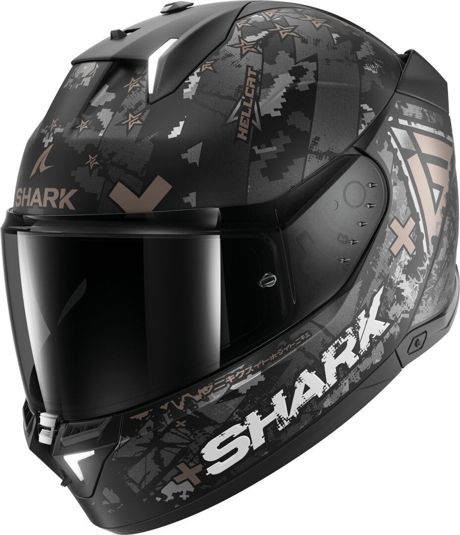 Shark Motorradhelm Skwal i3 Hellcat Helm, Geeignet Für Brillenträger,pinlockscheibe Enthalten,integriertes