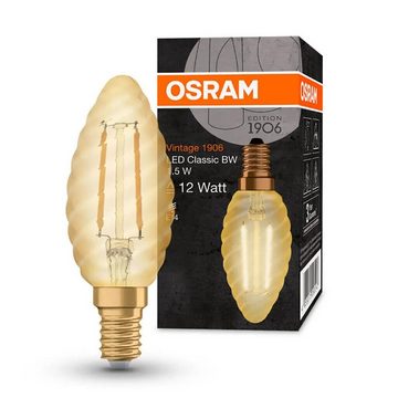 Osram LED-Leuchtmittel OSRAM LED Vintage 1906 Lampe E14 Warmweiß