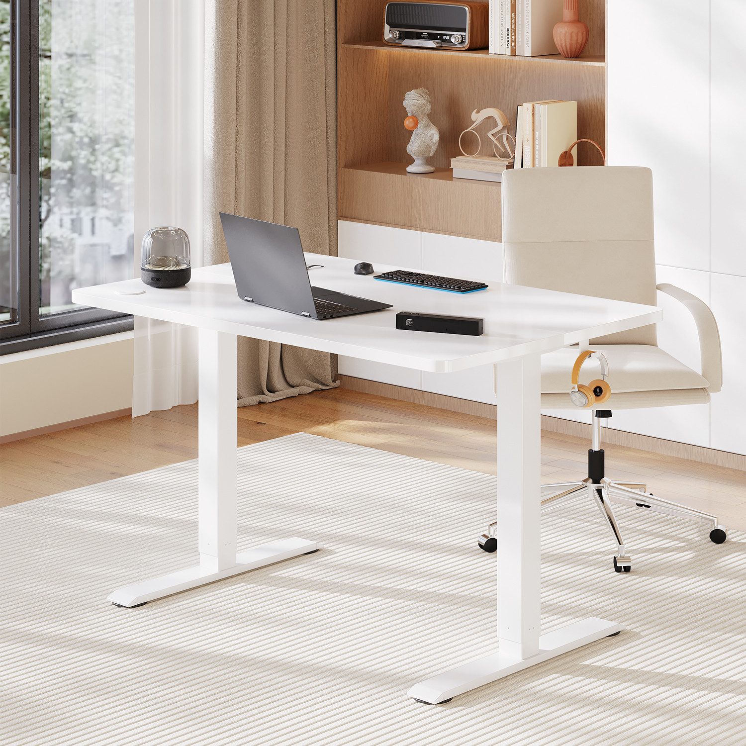 HOMALL Schreibtisch Höhenverstellbar elektrischer Memory-Funktion 100/120/1 günstig online kaufen