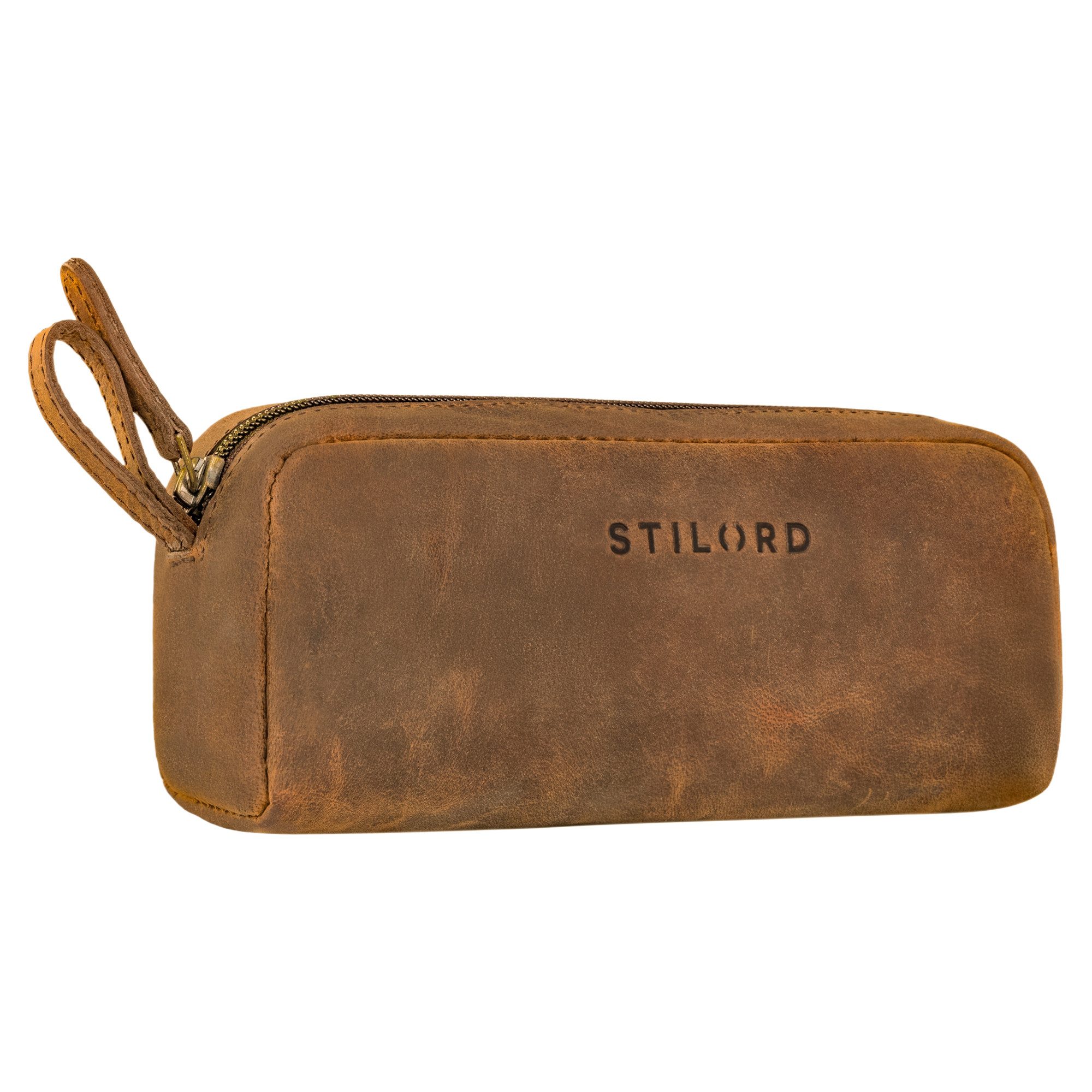 STILORD Etui "Dale" Großes Leder Federmäppchen im Vintage Stil für Schule,Uni, Büro