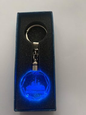 Stelby Schlüsselanhänger München Schlüsselanhänger LED Multicolor mit Geschenkbox