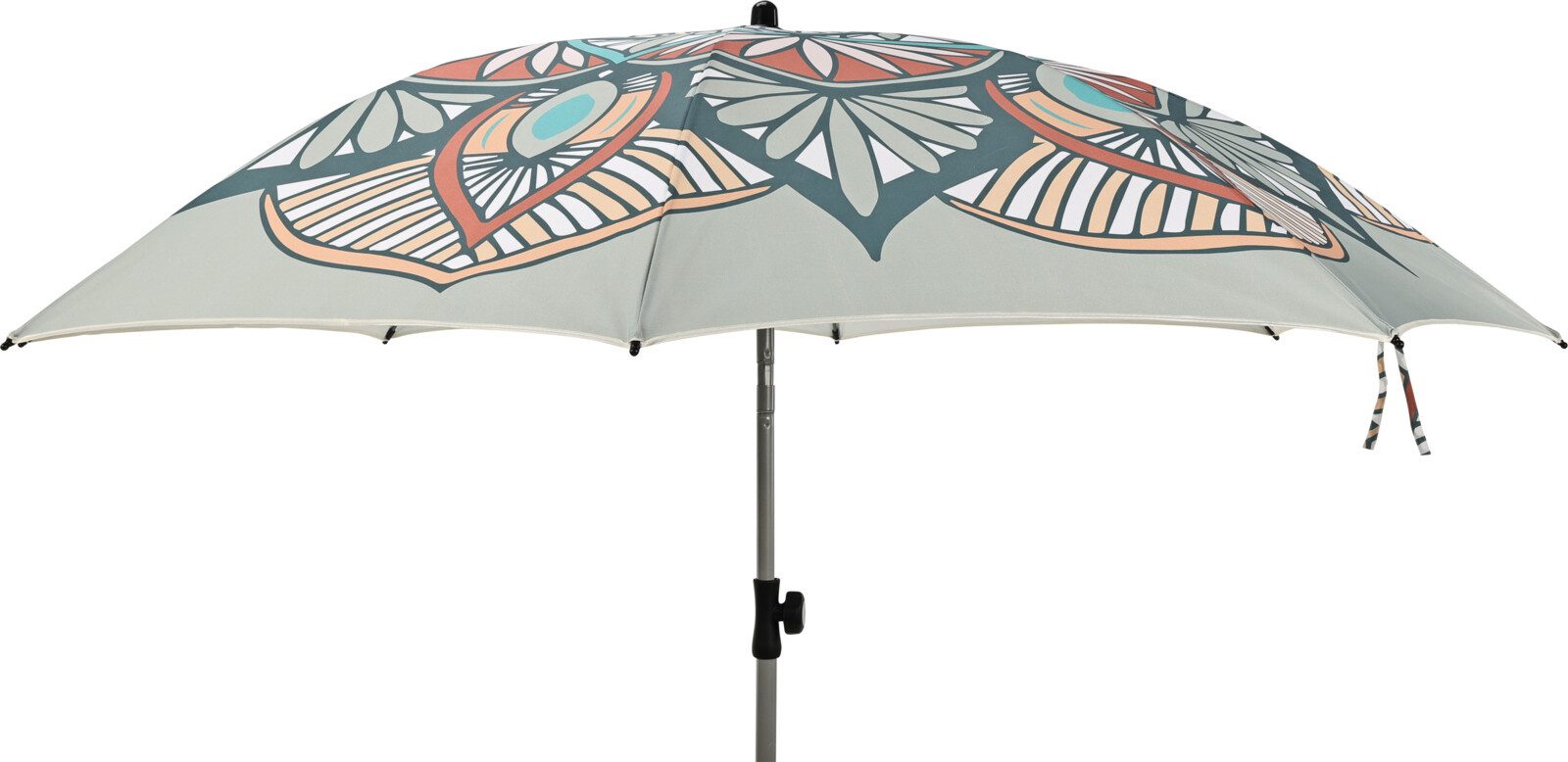 Meinposten Sonnenschirm Strandschirm Marrakesch grau UV 50+ Knickbar 180 cm inkl. Schutzhülle, abknickbar