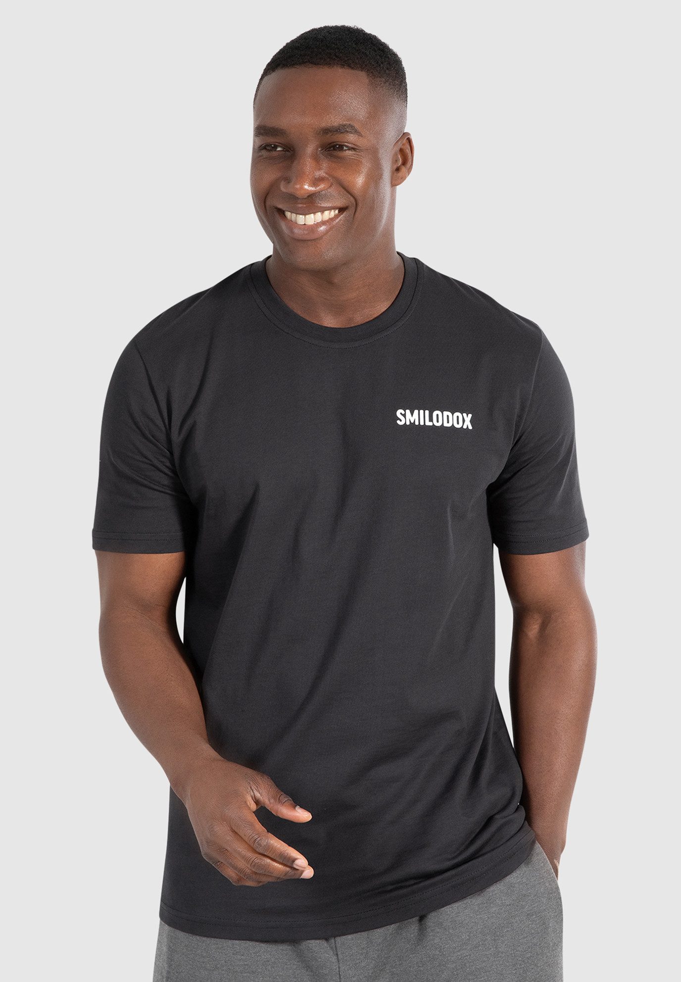 Smilodox T-Shirt Lennard 100% Baumwolle günstig online kaufen