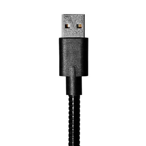 Maxtrack Smartphone-Kabel, USB, USB-A auf 8 pol. Stecker (50 cm), Flexible Handhalterung für iPhones mit Ladefunktion