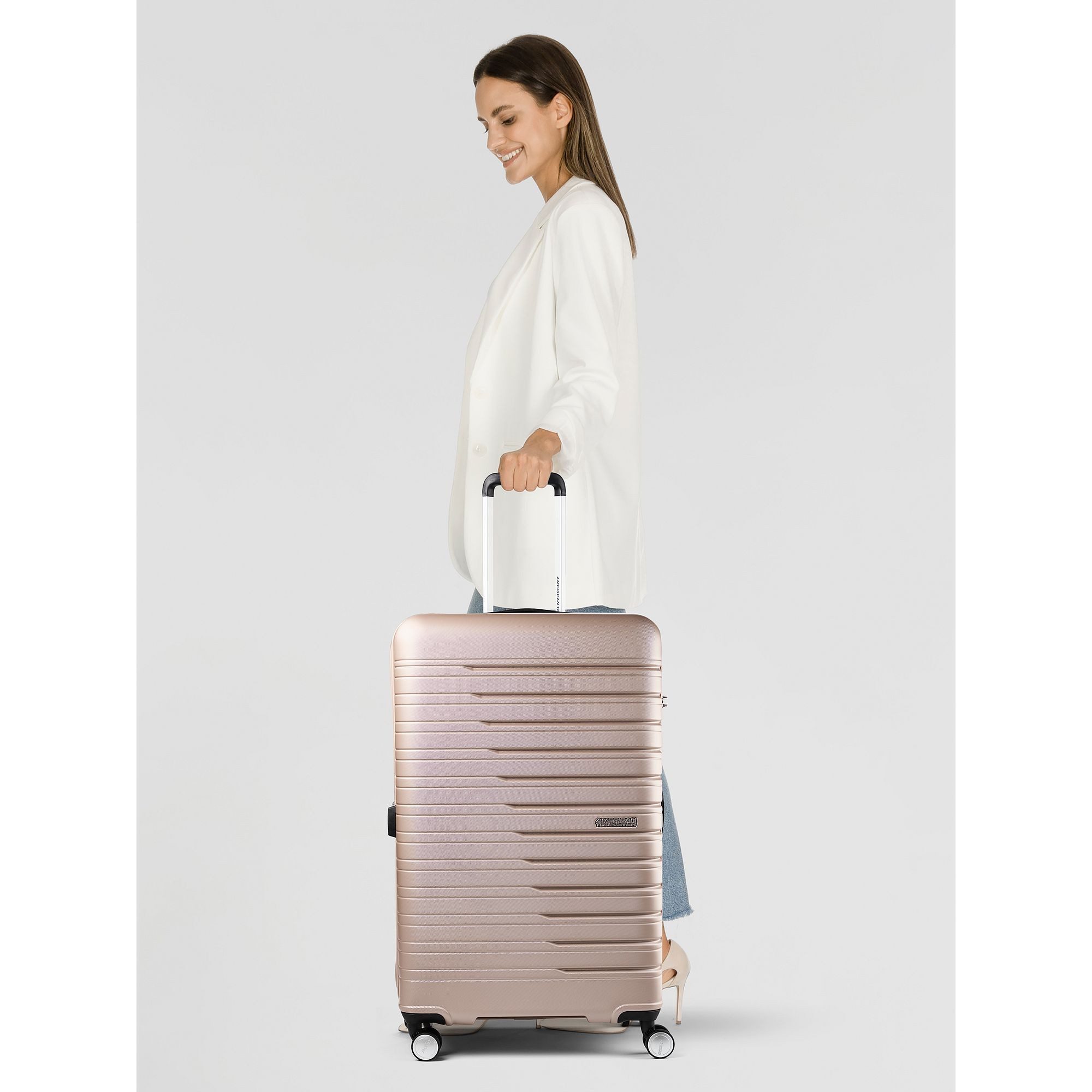 American Tourister® Hartschalen-Trolley Flashline, 4 Rollen, ABS