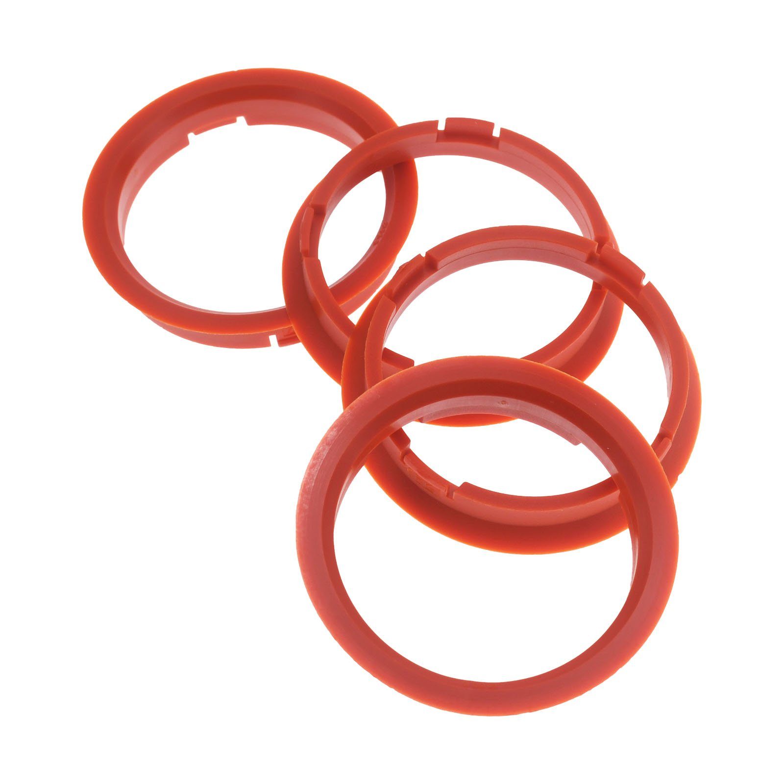RKC Reifenstift 4x Zentrierringe Orange Felgen Ringe Made in Germany, Maße: 74,1 x 66,6 mm