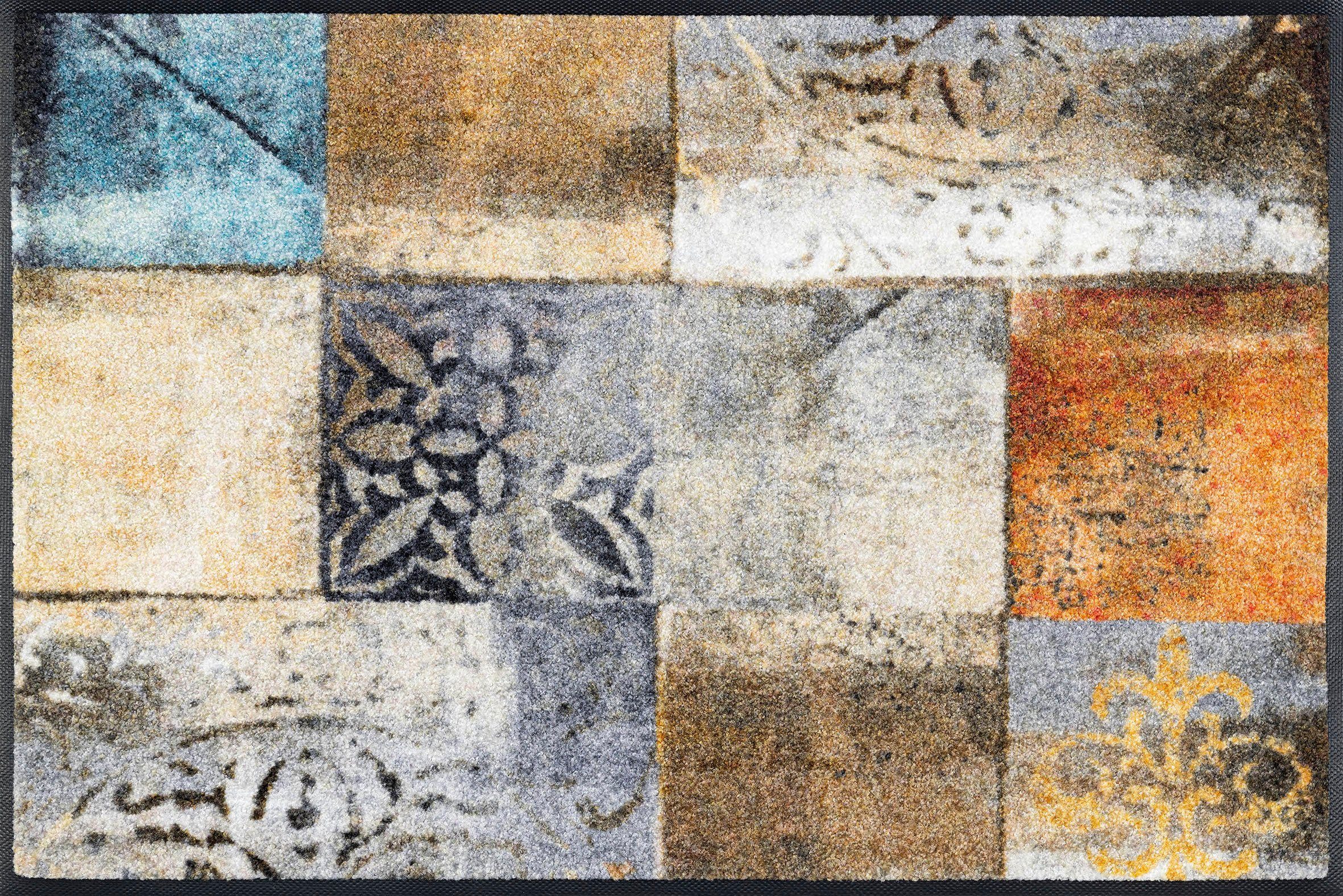 wash+dry by Kleen-Tex Fußmatte Tilea, rechteckig, Höhe: 7 mm, Schmutzfangmatte, rutschhemmend, In- und Outdoor geeignet, waschbar