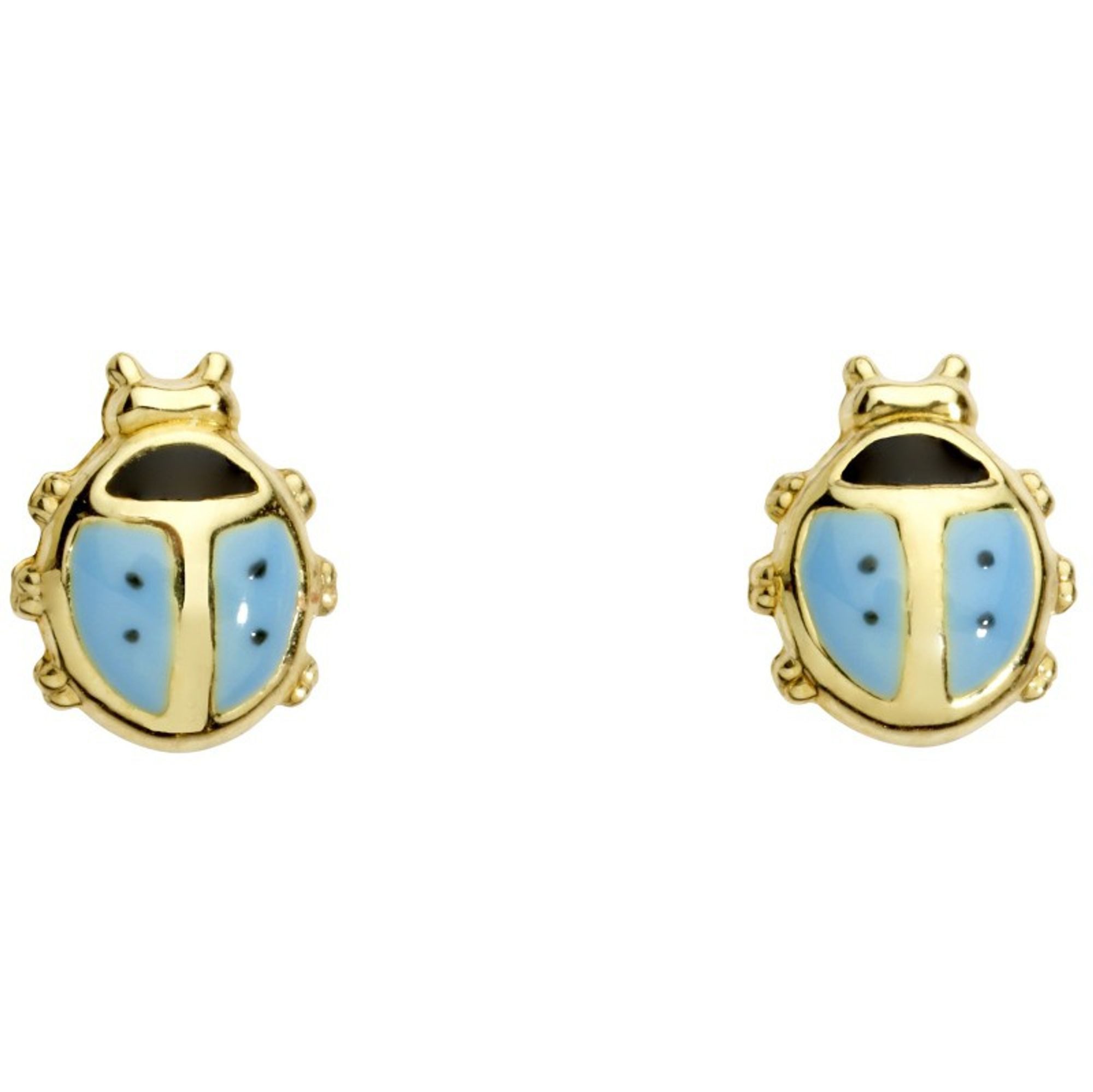 Miamar Paar Ohrstecker KI32, Miamar KI32 Mädchen Ohrstecker Marienkäfer 14 Karat (585) Gelbgold