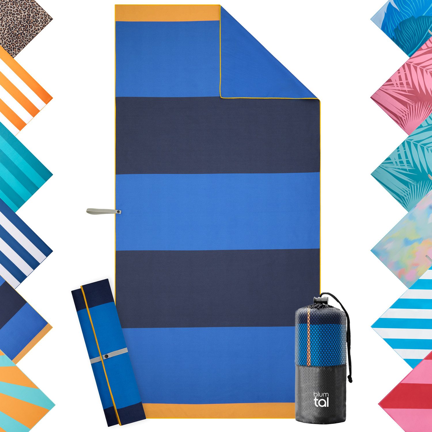 Blumtal Reisehandtuch Strandhandtuch 90x180 cm aus günstig online kaufen