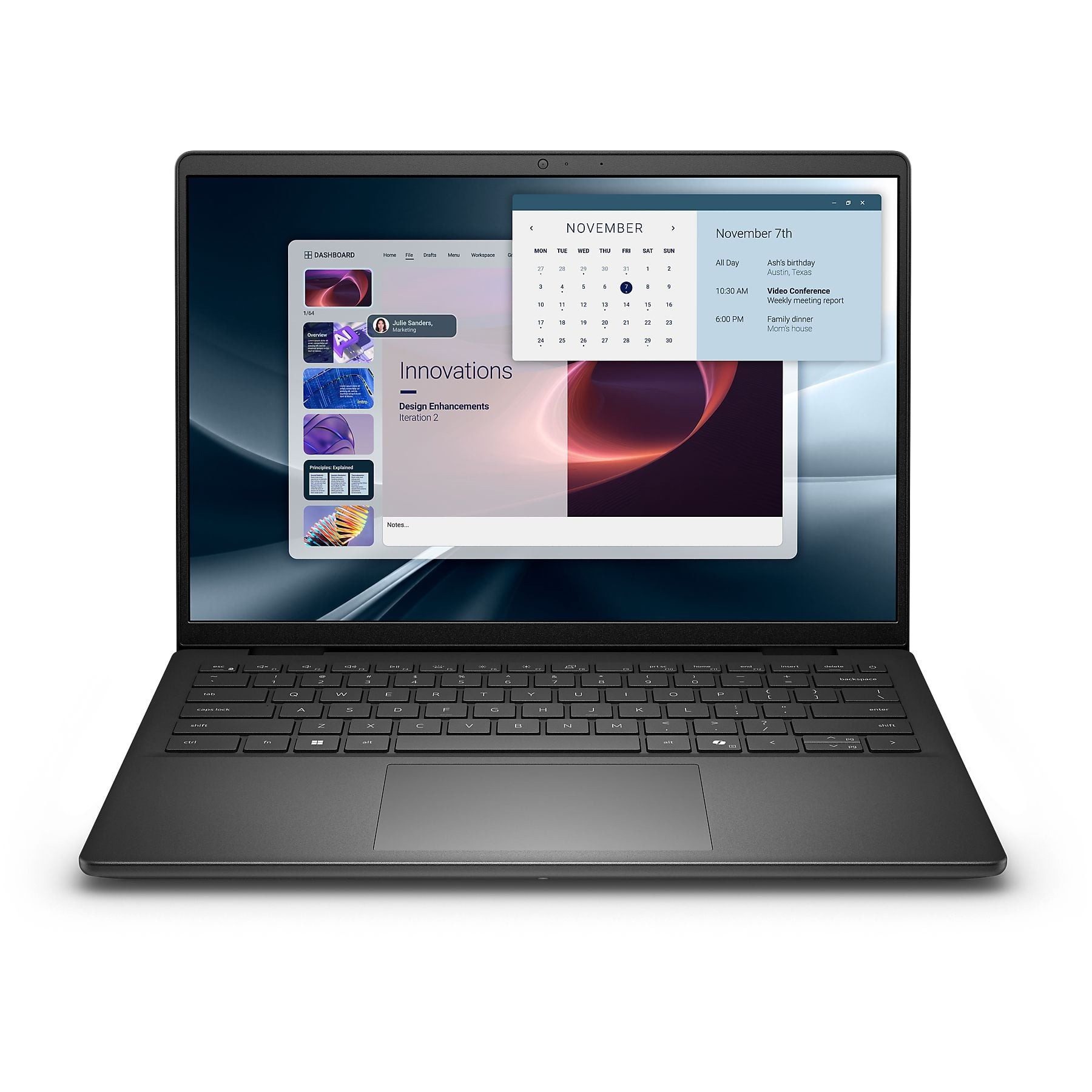 Dell Pro 14 Essential Laptop Ryzen AI 5 16GB 512GB SSD FHD+ IPS Business-Notebook (35,6 cm/14 Zoll, AMD Ryzen AI 5 330, Radeon Graphics, 512 GB SSD, 2x USB Type-A, USB Type-C, HDMI 1.4, Wi-Fi 6E)