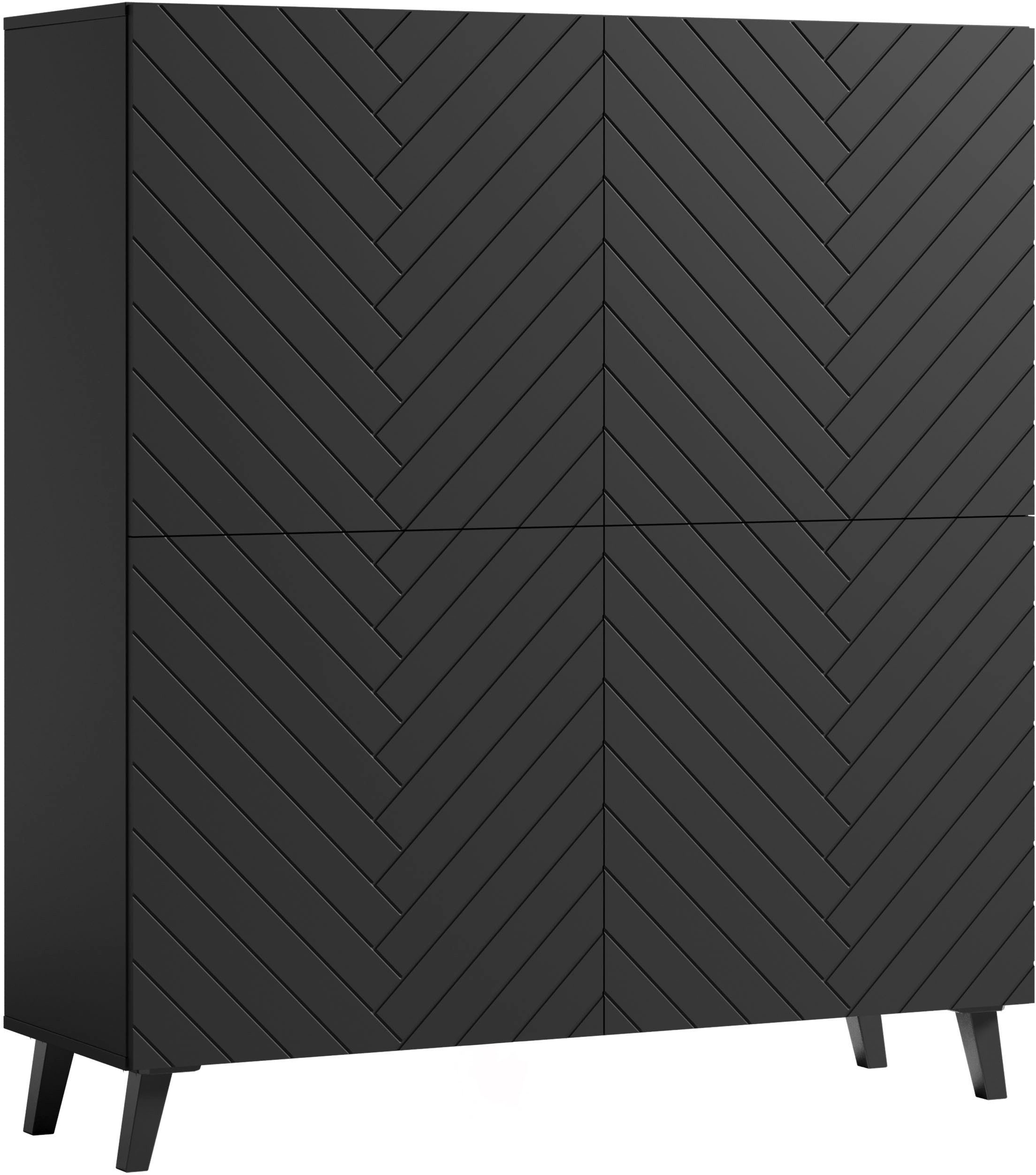 INOSIGN Highboard Phuket, Front MDF, moderne Kommode mit 4 Türen und 8 Fäch günstig online kaufen