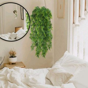 Künstliche Zimmerpflanze Künstliche hängende Pflanzen,persischer Farne,für Innenräume im Freien, Houhence