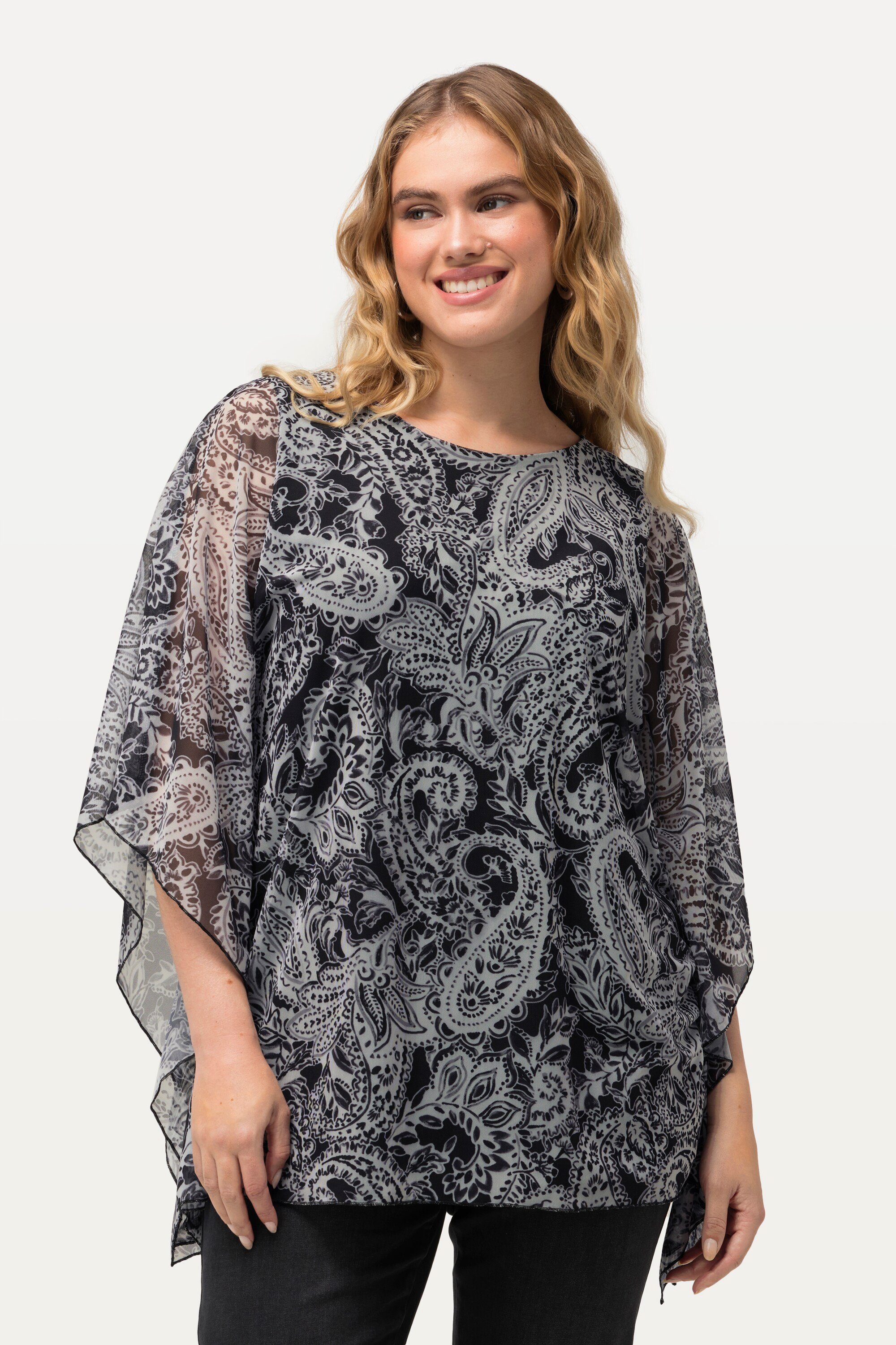 Ulla Popken Longbluse Bluse doppellagig Oversized günstig online kaufen