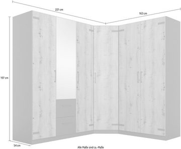 rauch Schrank-Set Holmes, mit Applikationen "Industrial Style"