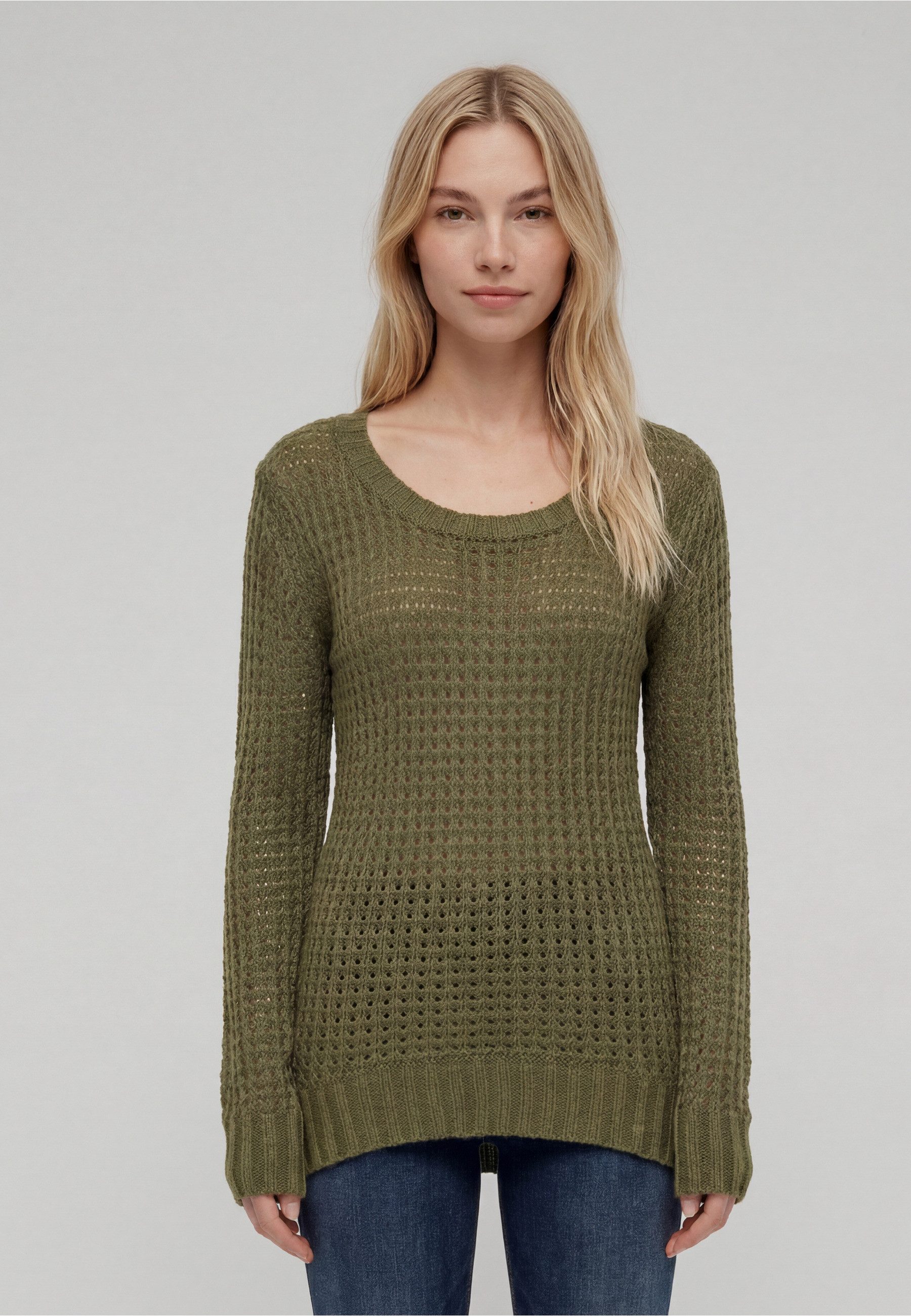 URBAN CLASSICS Sweatshirt Urban Classics Damen Ladies Long Wideneck Sweater (1-tlg) – Bild 5 von 5