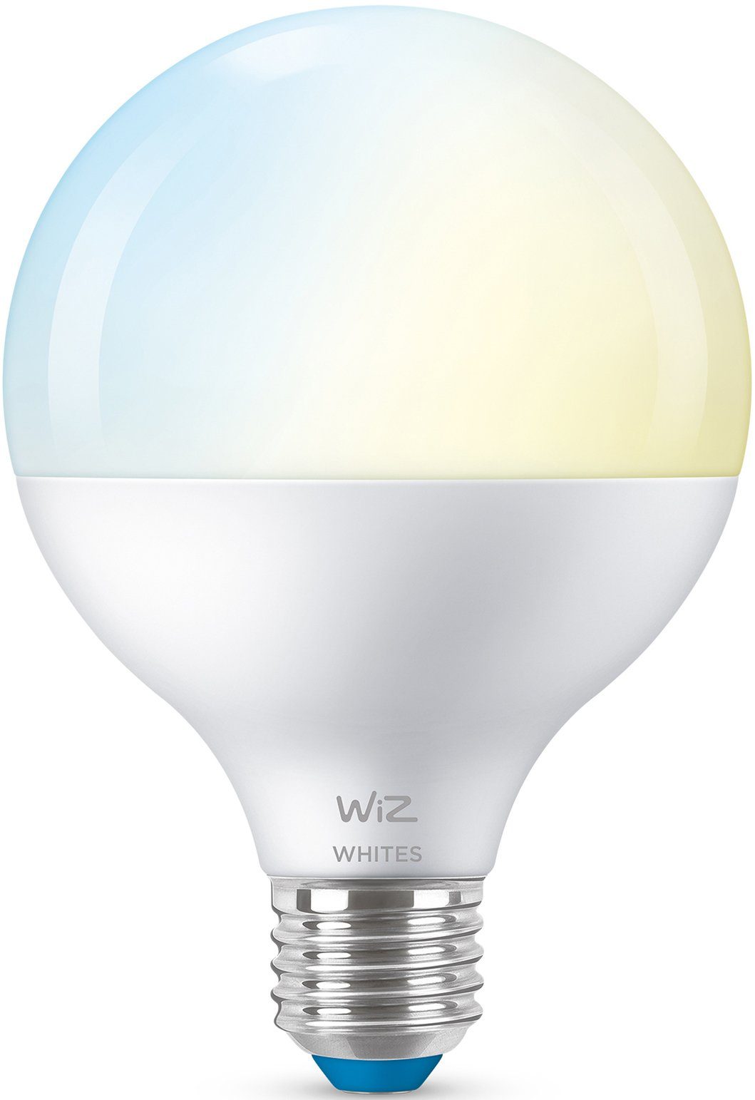 WiZ LED-Leuchtmittel Lampen 75W Globeform Warmweiß, White Sie Kreieren LED Tunable smarte Beleuchtung E27 White matt mit Einzelpack, Wiz 1 E27, Tunable St