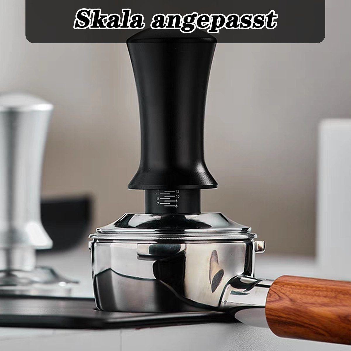 Navaris Druckbrüh-Kaffeemaschine Espresso Tamper für Kaffee 51mm