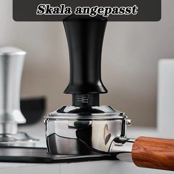 Welikera Tamper Kaffee Tamper, 58mm, abnehmbarer, skalenverstellbarer Espressoklopfer