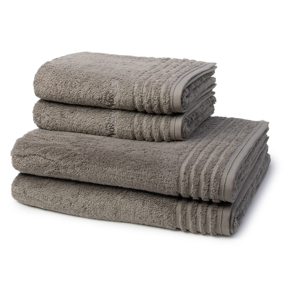 Vossen Handtuch Set Vienna Style Supersoft, Frottee (Spar-Set, 4-St), 2 X Handtuch 2 X Duschtuch im Set - Baumwolle - Saugstark