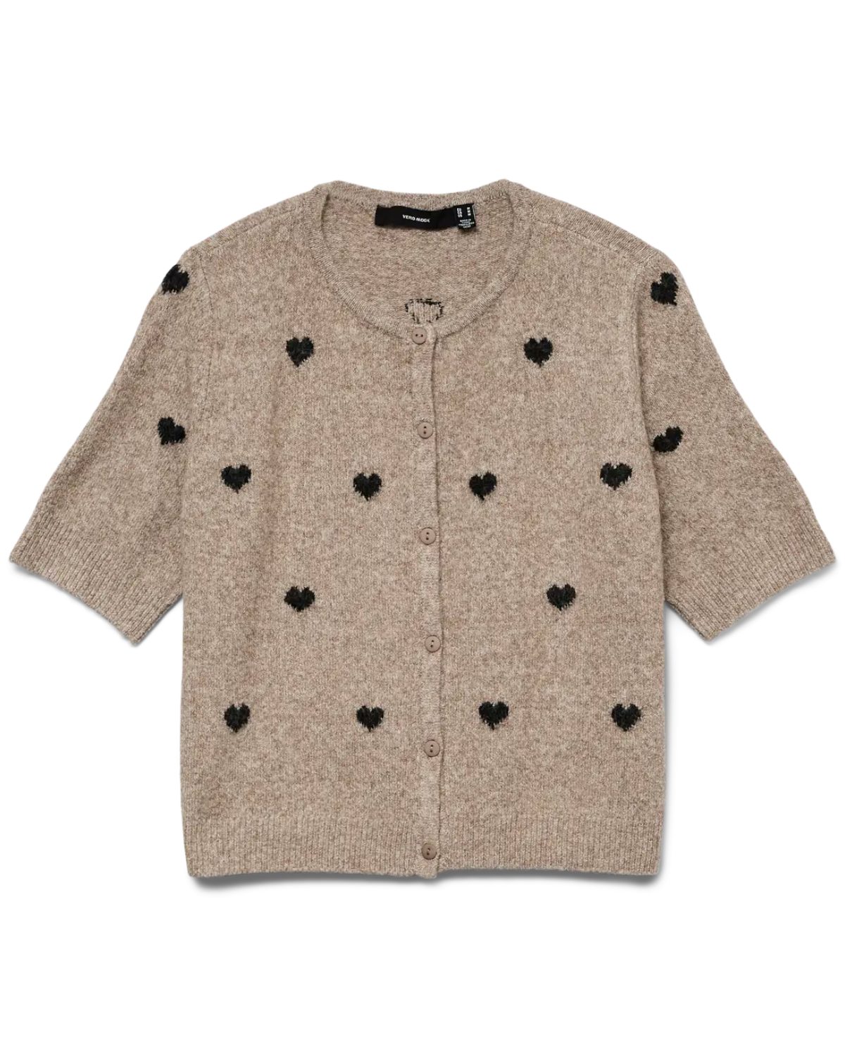 Vero Moda Cardigan Leichter Cardigan mit 2/4-Ärmel und Herzmotiv günstig online kaufen