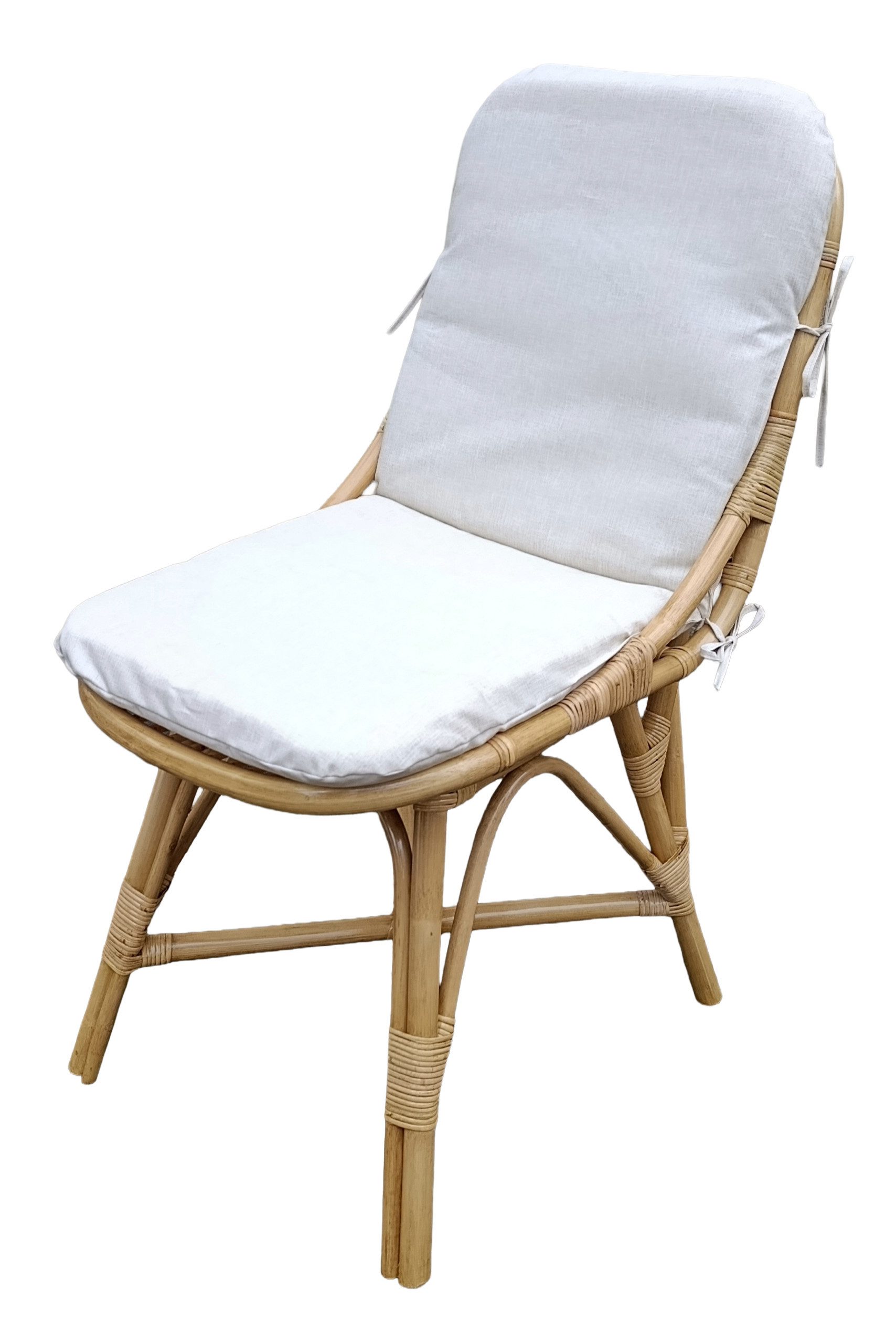 Rattani Rattanstuhl Rattanstuhl Rattansessel / Rattanstuhl Lindsey Fb. honig, Inkl. Kissen in Uni Living