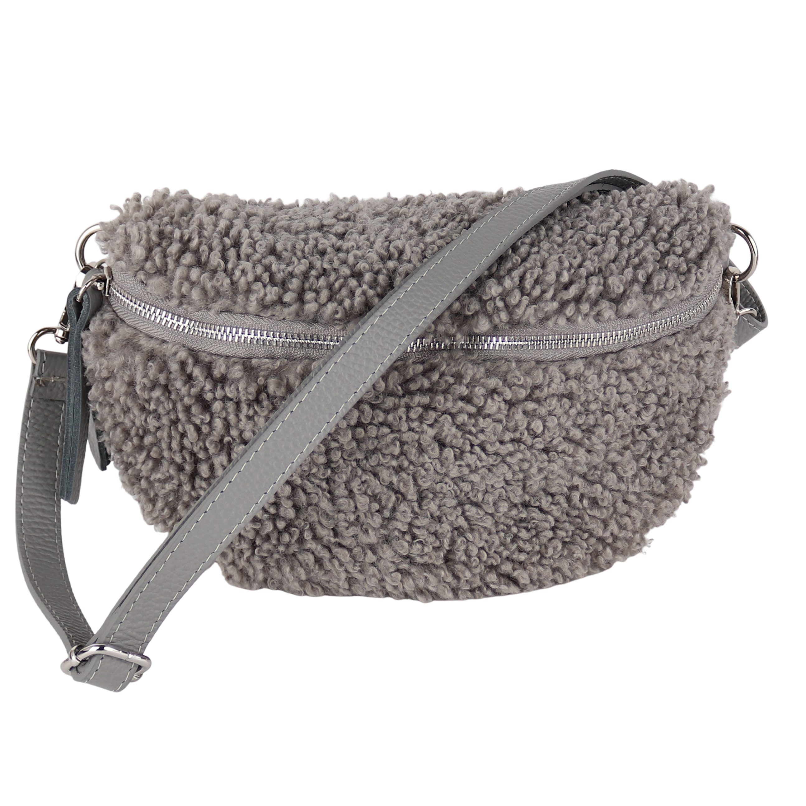 MIRROSI Bauchtasche Damen Brusttasche Plüsch, Teddyfell, günstig online kaufen