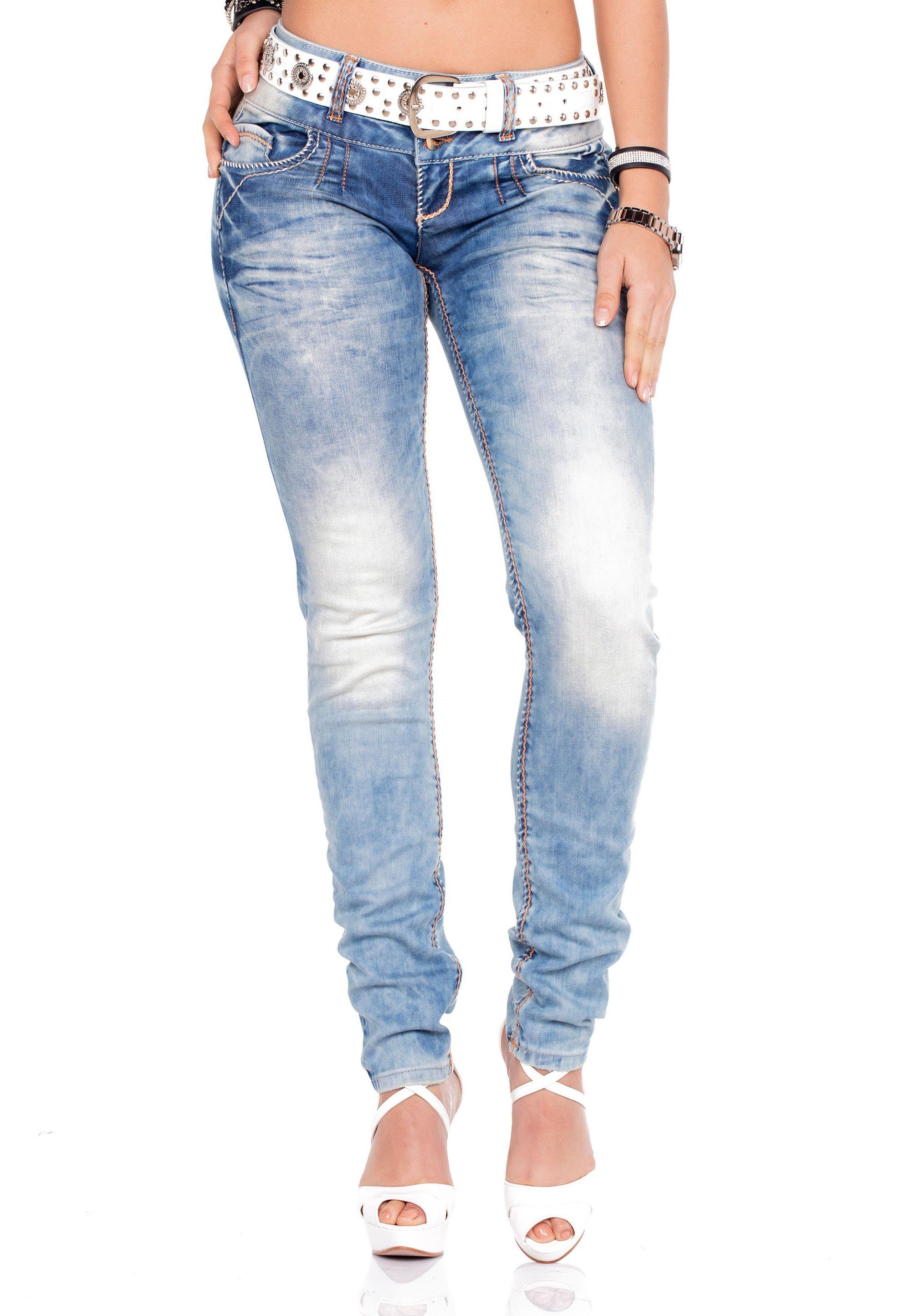Cipo & Baxx Bequeme Jeans mit stylishem Gürtel | OTTO