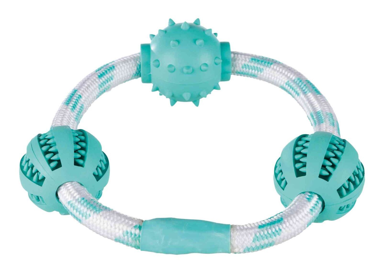 Tiertau Denta Fun Seilring mit Bällen - diverse - ø 20 cm/ø 5 cm