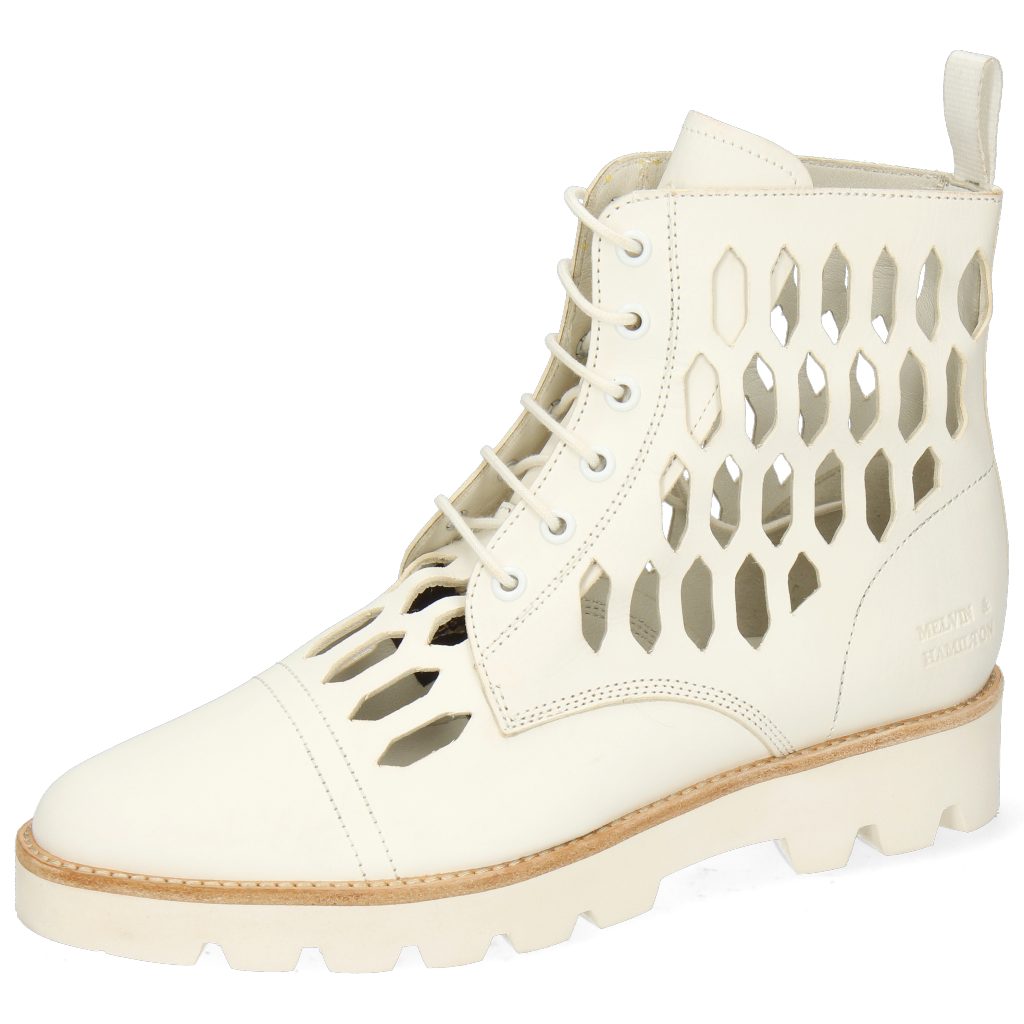 Melvin & Hamilton Selina 51 Stiefelette Flex White Lasercut