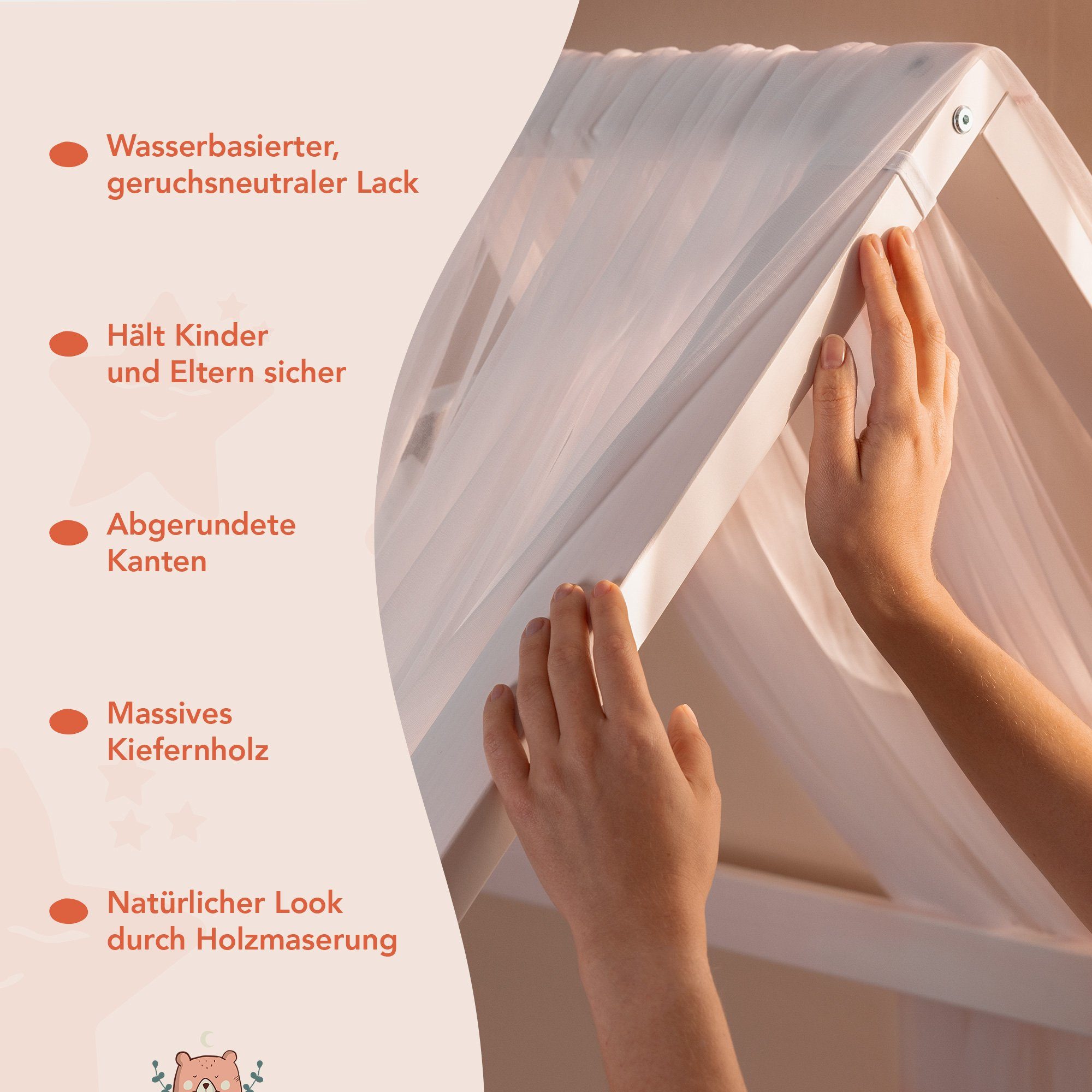 wechselbarem und BESTSELLER! massivem Dekoration, I Weiß I KOMPLETT Jungen in cm zertifizierter KOMPLETT Hausbett Hausbetten 2 80x160 (Kinderbett Alcube weiß), GRATIS aus Jugendbett Schubladen Lieferung 80x160, inkl. weiß HEIM Deko mit Matratze Weiß mit Hausbett Schubkästen - FSC Rausfallschutz Set I mit 80x160 80x160 Lattenrost, Matratze Schublade und Kiefernholz SET für und Mädchen Liegefläche