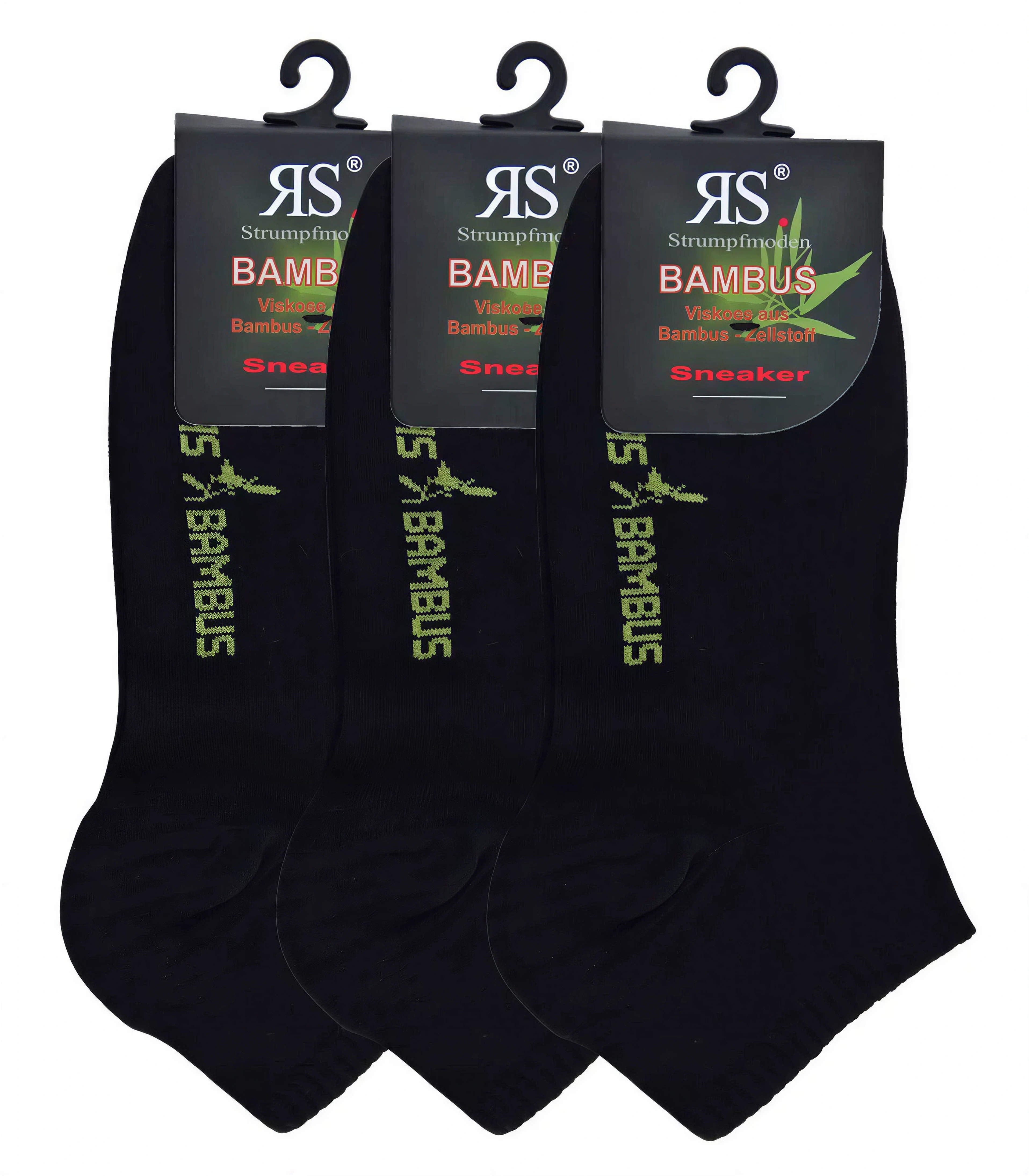 Riese Strümpfe Sneakersocken BAMBUS (Spar-Set, 3-Paar, 3 Paare) aus Bambus Viskose