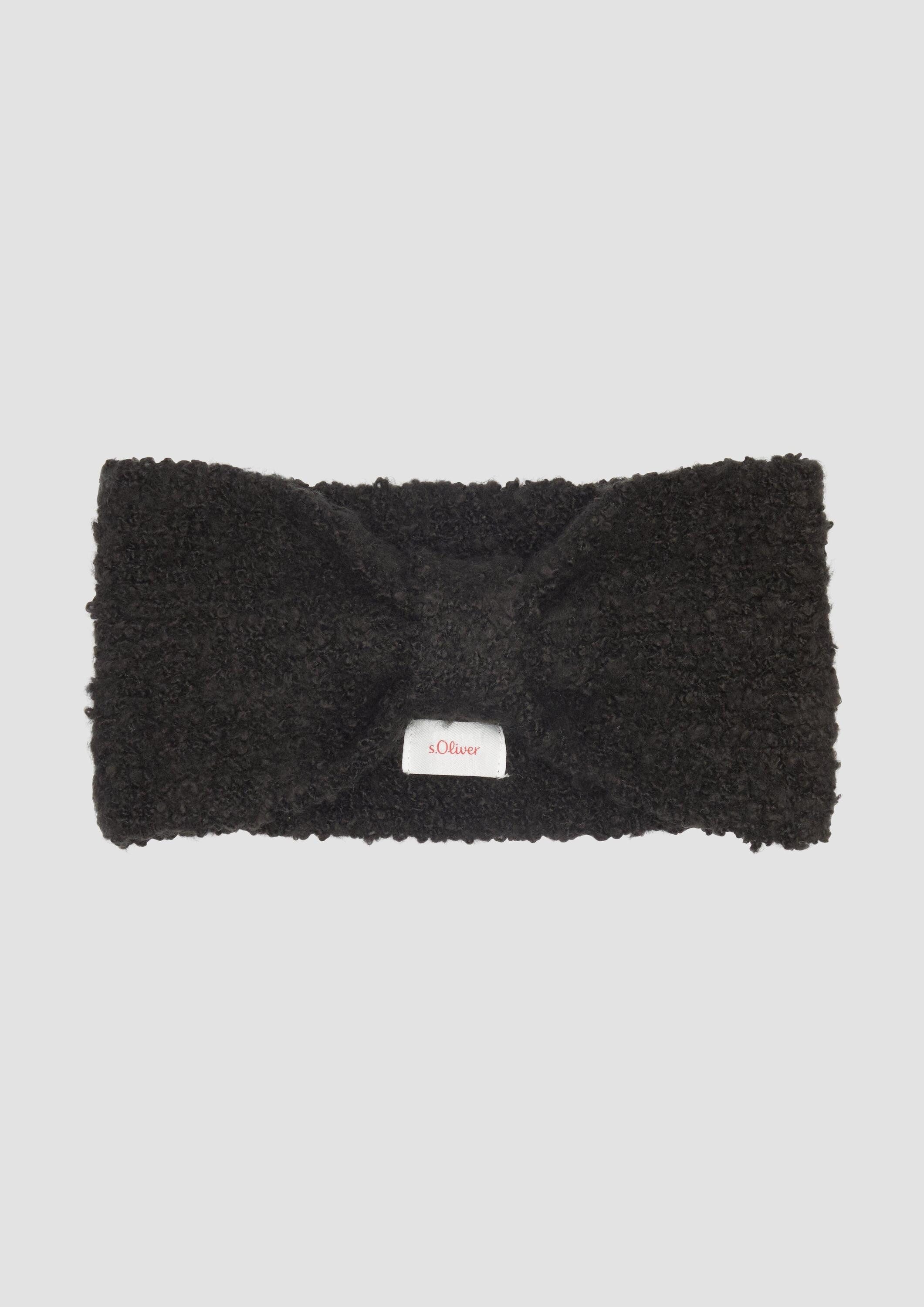 s.Oliver Stirnband Stirnband Gestricktes Stirnband aus Bouclé