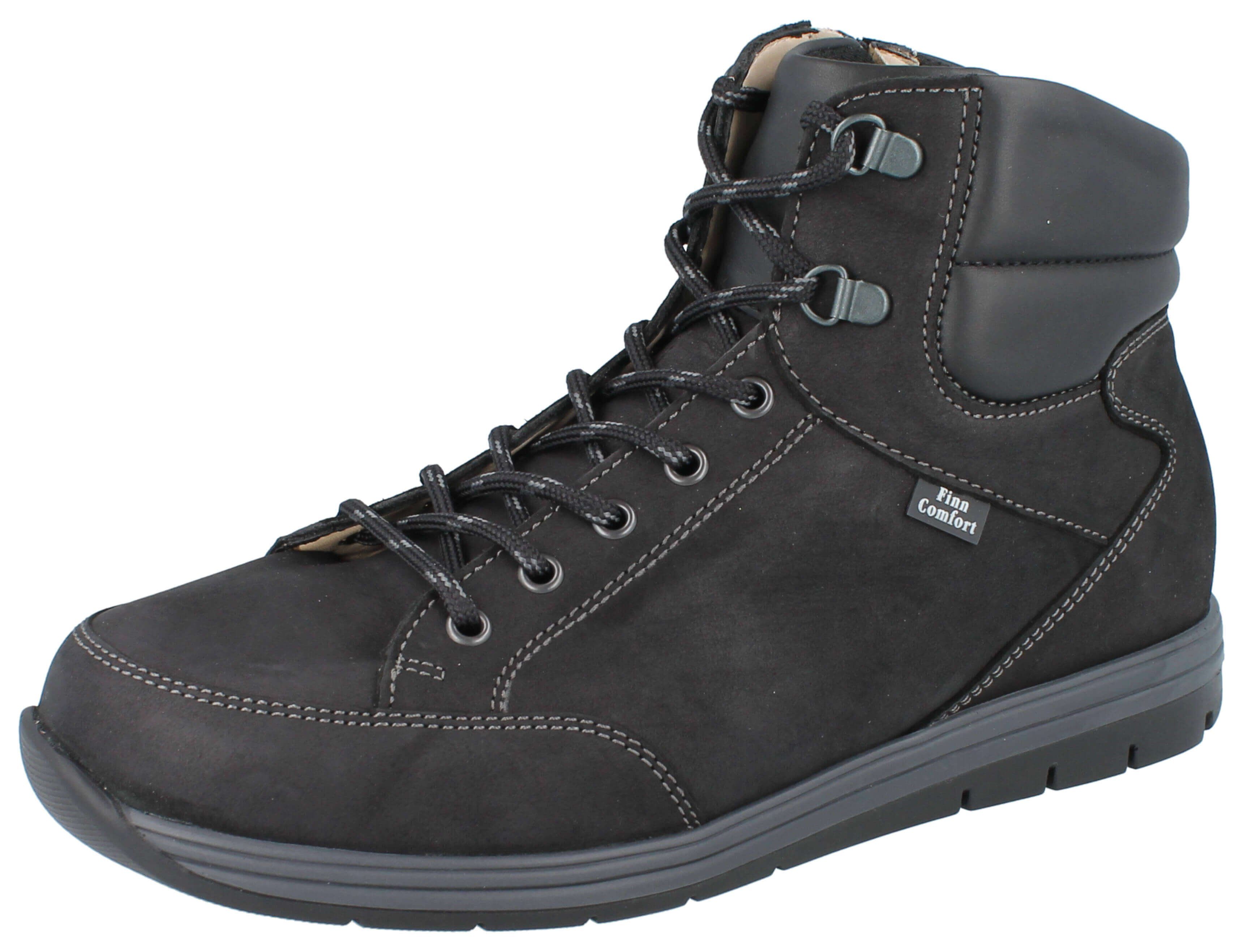 Finn Comfort FINN COMFORT Navarra Stiefel schwarz Nubukleder - Größe: 46 Winterstiefel Wechselfußbett