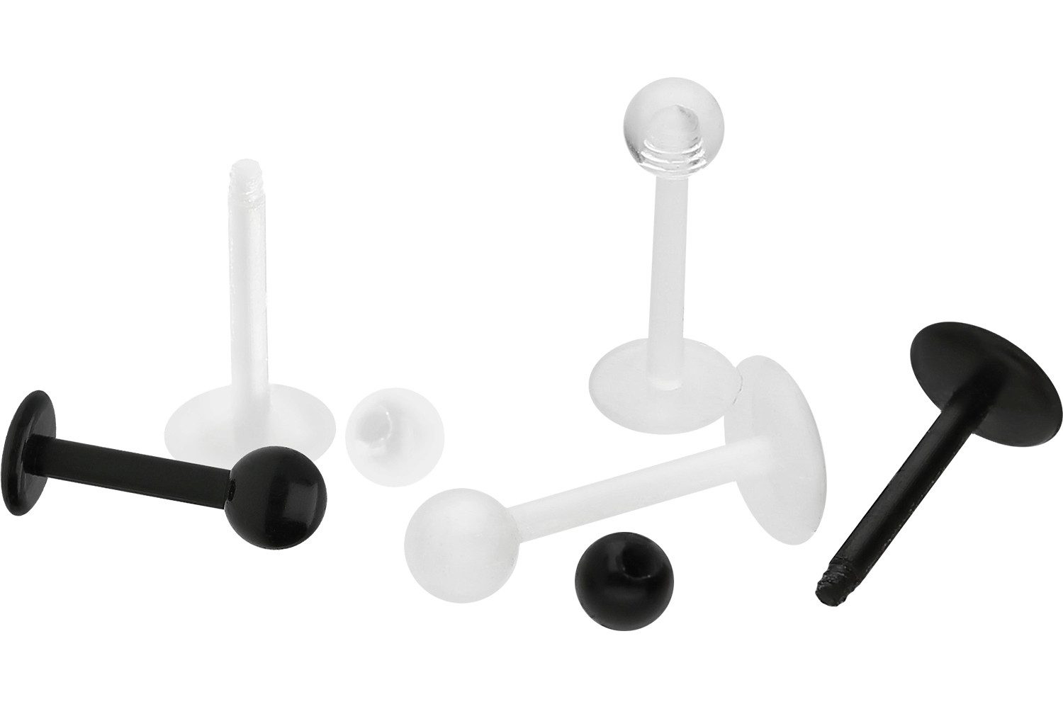 PIERCINGLINE Piercing-Set Acryl Labret flexibel UNIFARBEN (Labrets, 1-tlg) günstig online kaufen