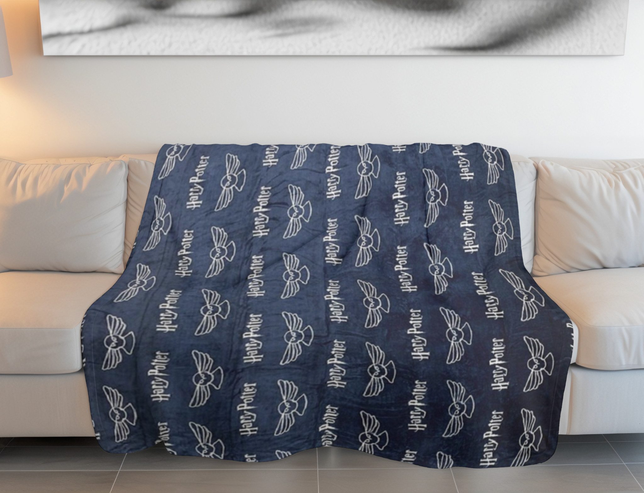 Wohndecke Decke – Wohndecke 130x170 cm für Kinderzimmer und mehr, Harry Potter