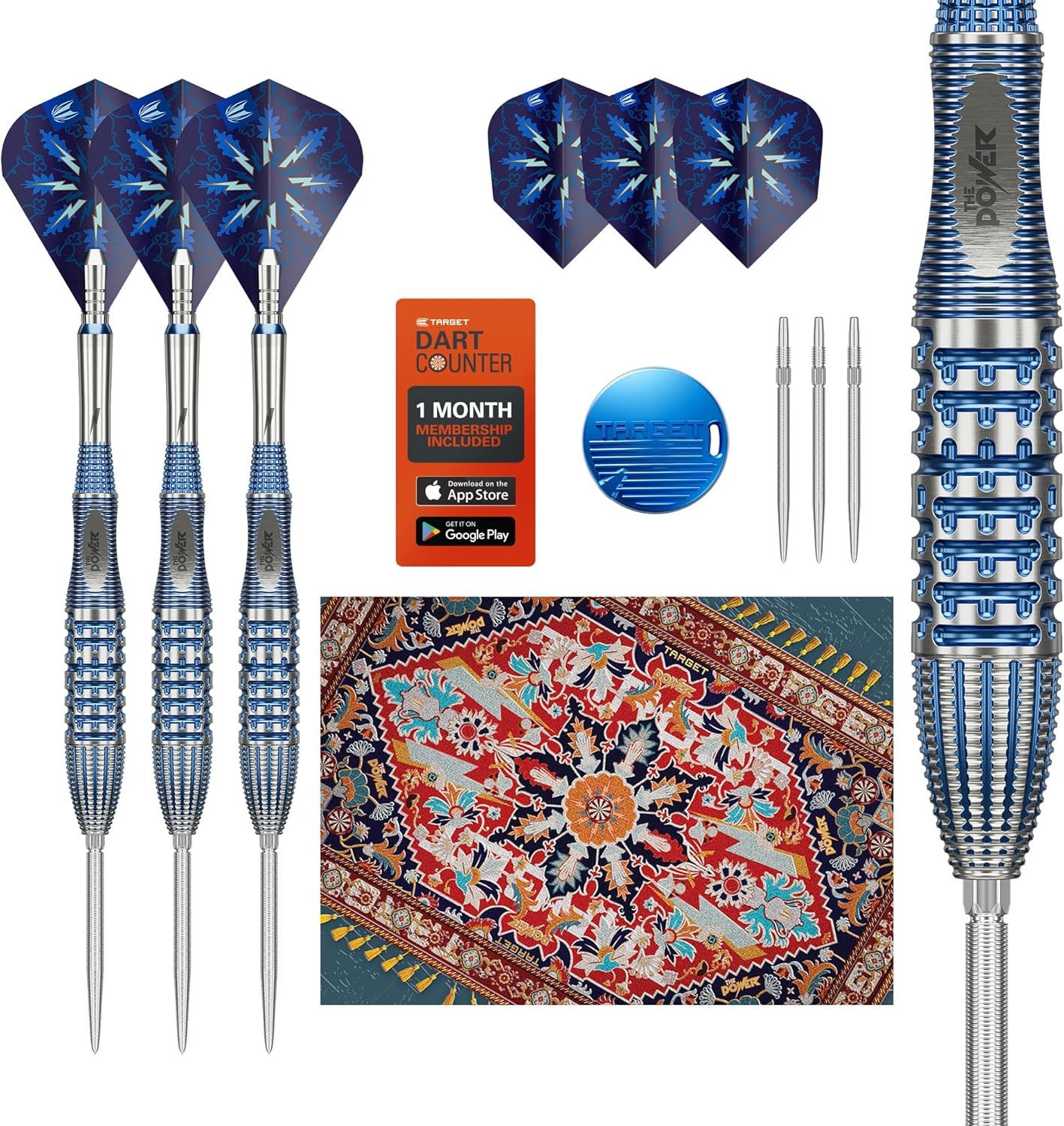 Dartpfeil Phil Taylor Steeldarts Gx2, 22 g, 95-%-Tungsten, SP-Tool inkludiert