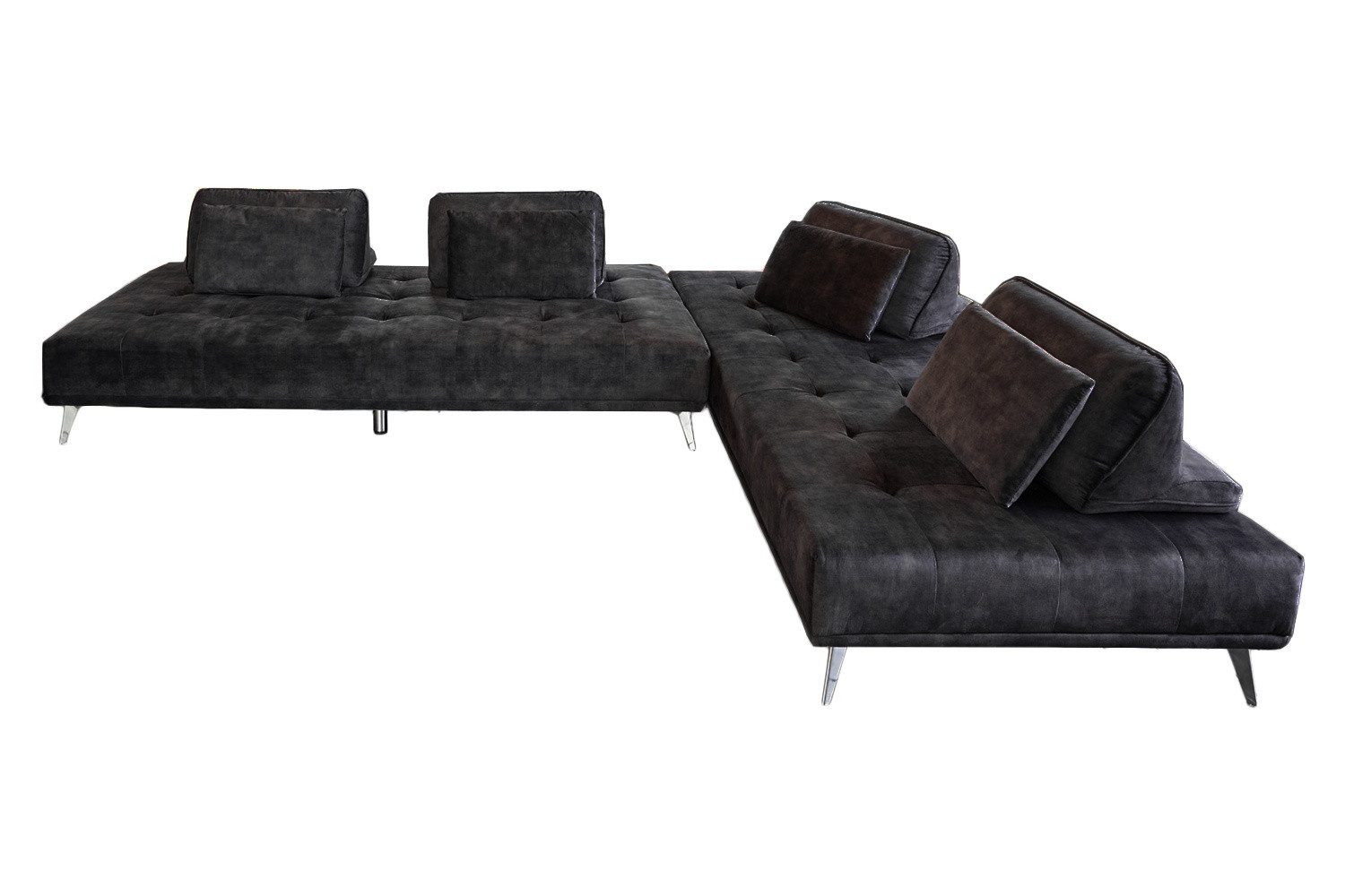 KAWOLA Schlafsofa WIOLO, Couch Stoff oder Velvet, mit oder ohne Hocker, verschiedene Farben