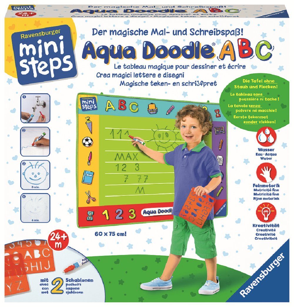 Ravensburger Spiel, Kinderspiel Ravensburger 04496 Ministeps Aqua Doodle ABC