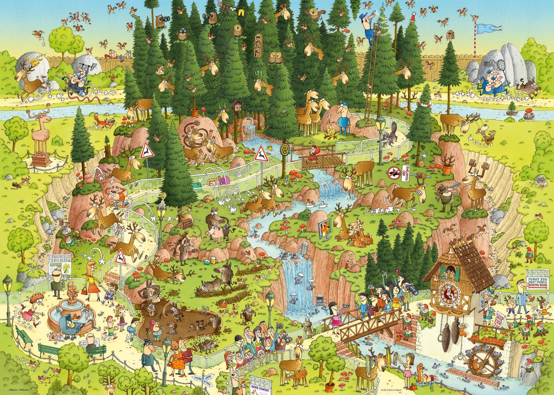 Black Habitat, HEYE in Forest Puzzleteile, Made 1000 Germany Puzzle