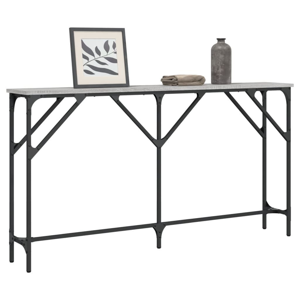 vidaXL Beistelltisch Konsolentisch Grau Sonoma 140x23x75 günstig online kaufen