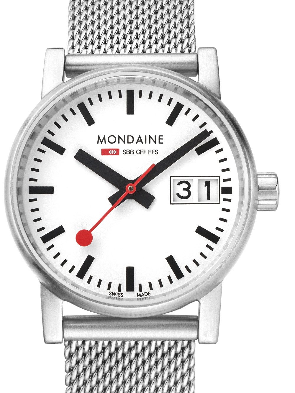 MONDAINE Quarzuhr Mondaine MSE.30210.SM evo2 Damen 30mm 3ATM Mondaine MSE.30210.SM evo2 Damen 30mm 3ATM