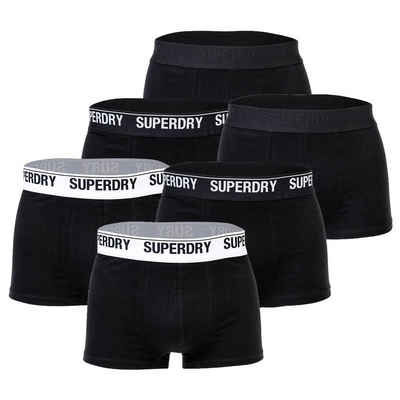 Superdry Boxer Herren Boxershorts - BOXER MULTI SIX PACK, Organic